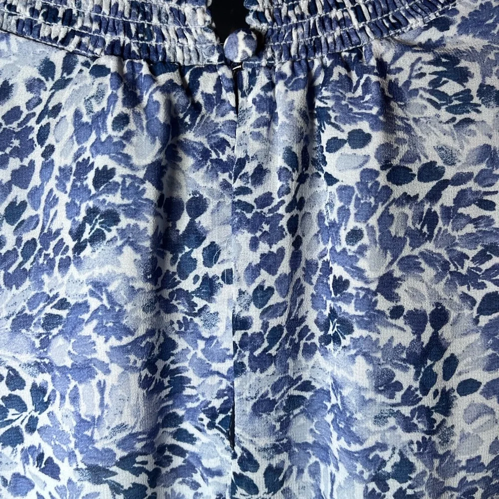1.STATE Blue Floral Ruffle Dress - Picture 3 of 5